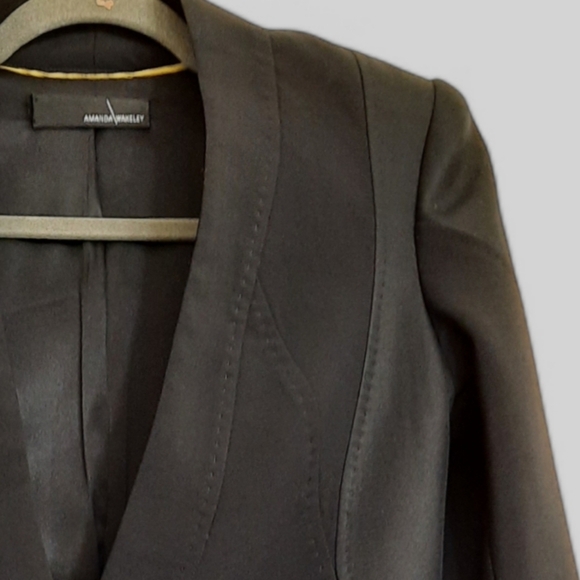AMANDA WAKELEY Silk Wool Blazer 8 - Picture 3 of 12